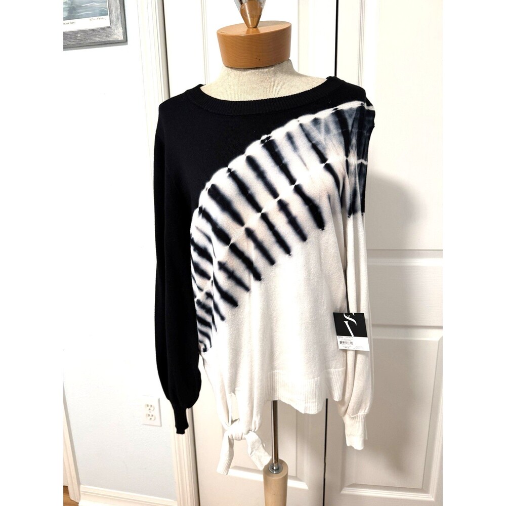 Simply Vera Wang Women’s NWT Sweater Size M Tie-Dye Pullover Soft Long Sleeves￼